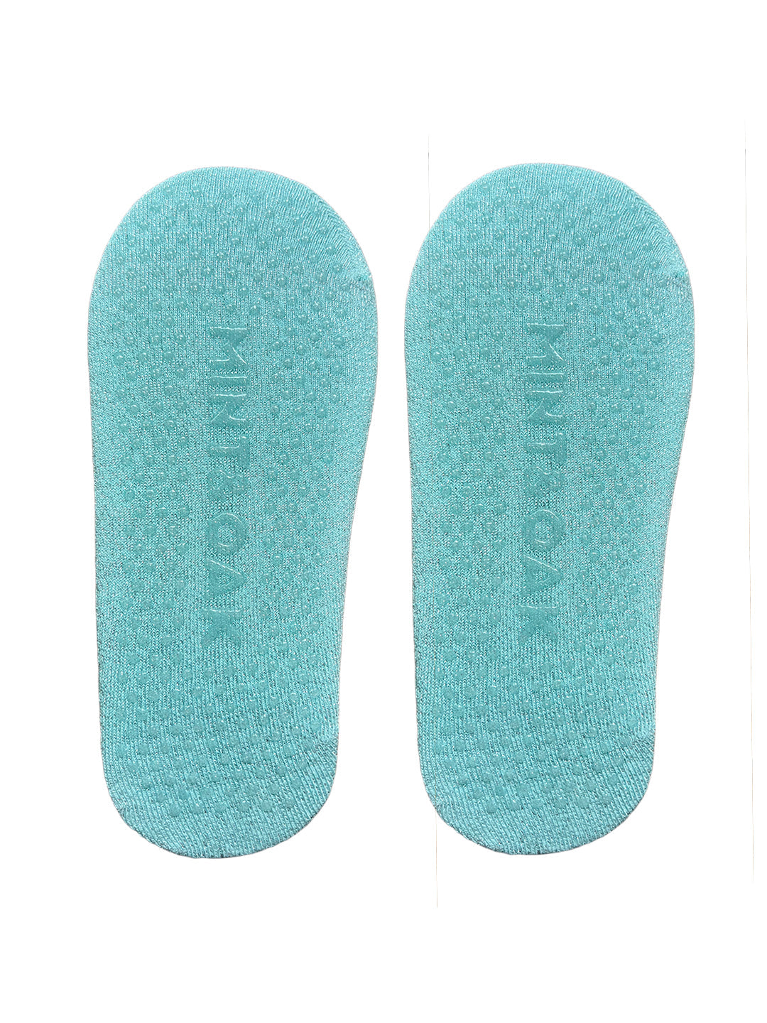 Yoga and Pilates Non-Slip Socks for Women - Shimmer Mint Green