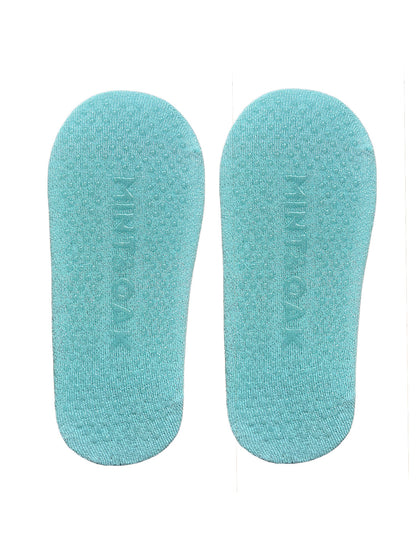 Yoga and Pilates Non-Slip Socks for Women - Shimmer Mint Green