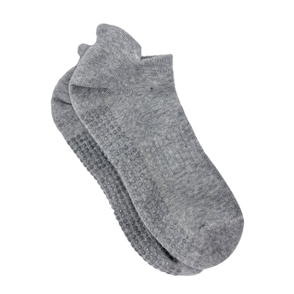 Unisex Silicone-Grip No-Fall Socks for Elderly Care - Light Grey
