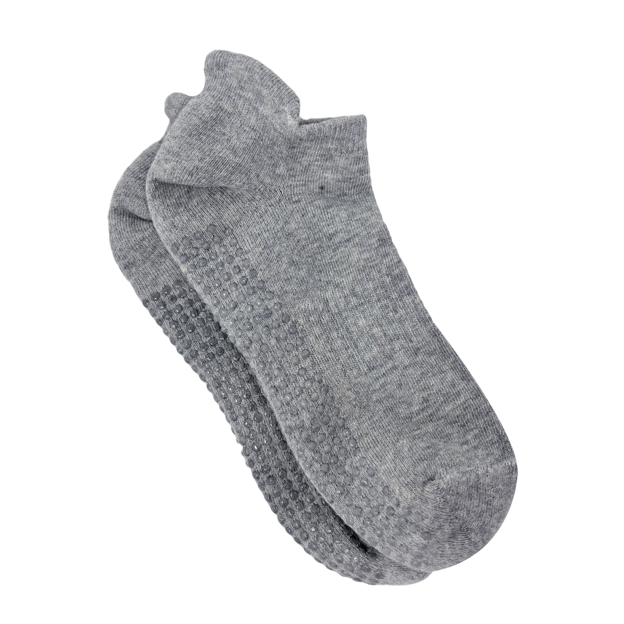 Yoga and Pilates Non-Slip Socks for Men and Women - Grey