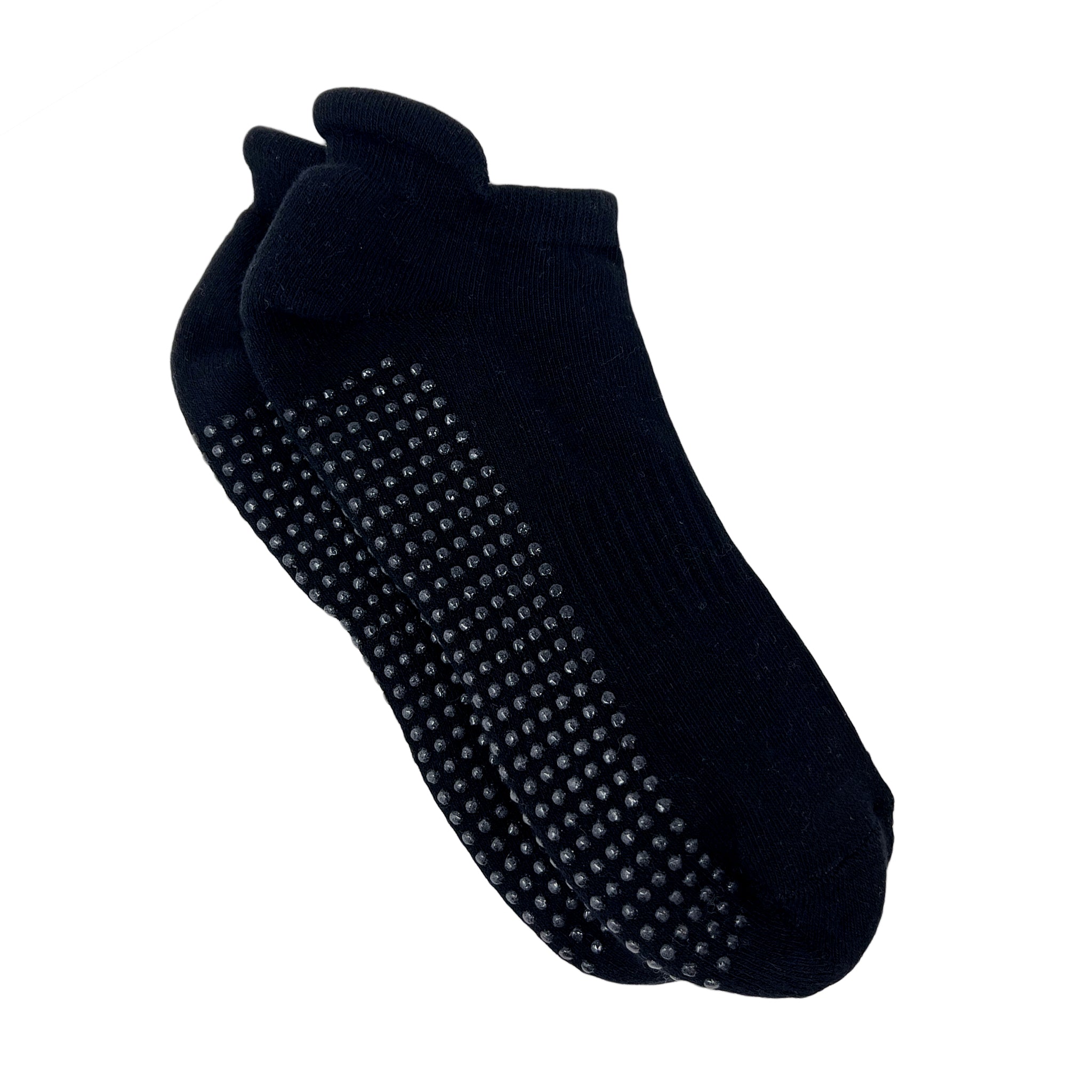 Unisex Silicone-Grip No-Fall Socks for Elderly Care - Black