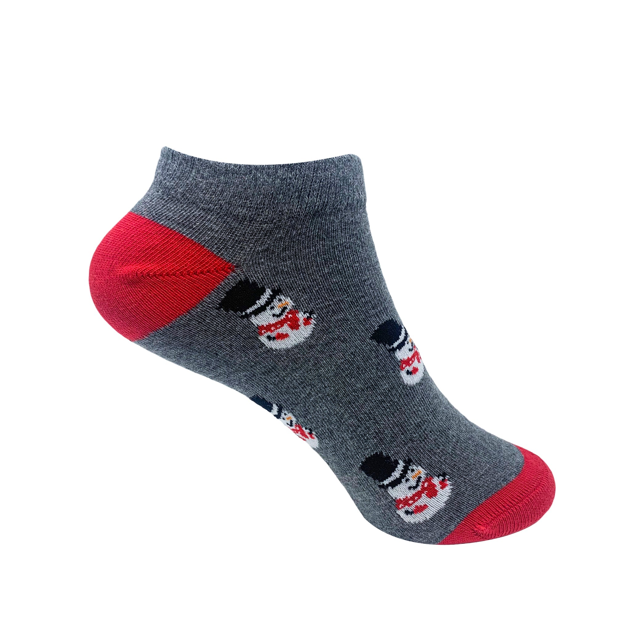 Roly Poly Snowman Ankle Socks for Women