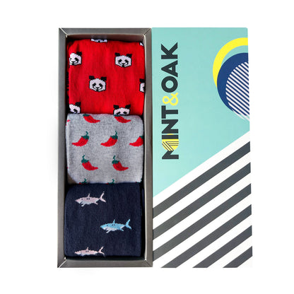 Hot & Cool Set-of-3 Crew Socks for Men