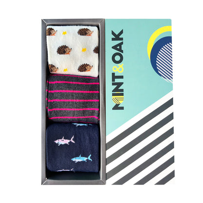 Ultimate Set-of-3 Crew Socks for Men