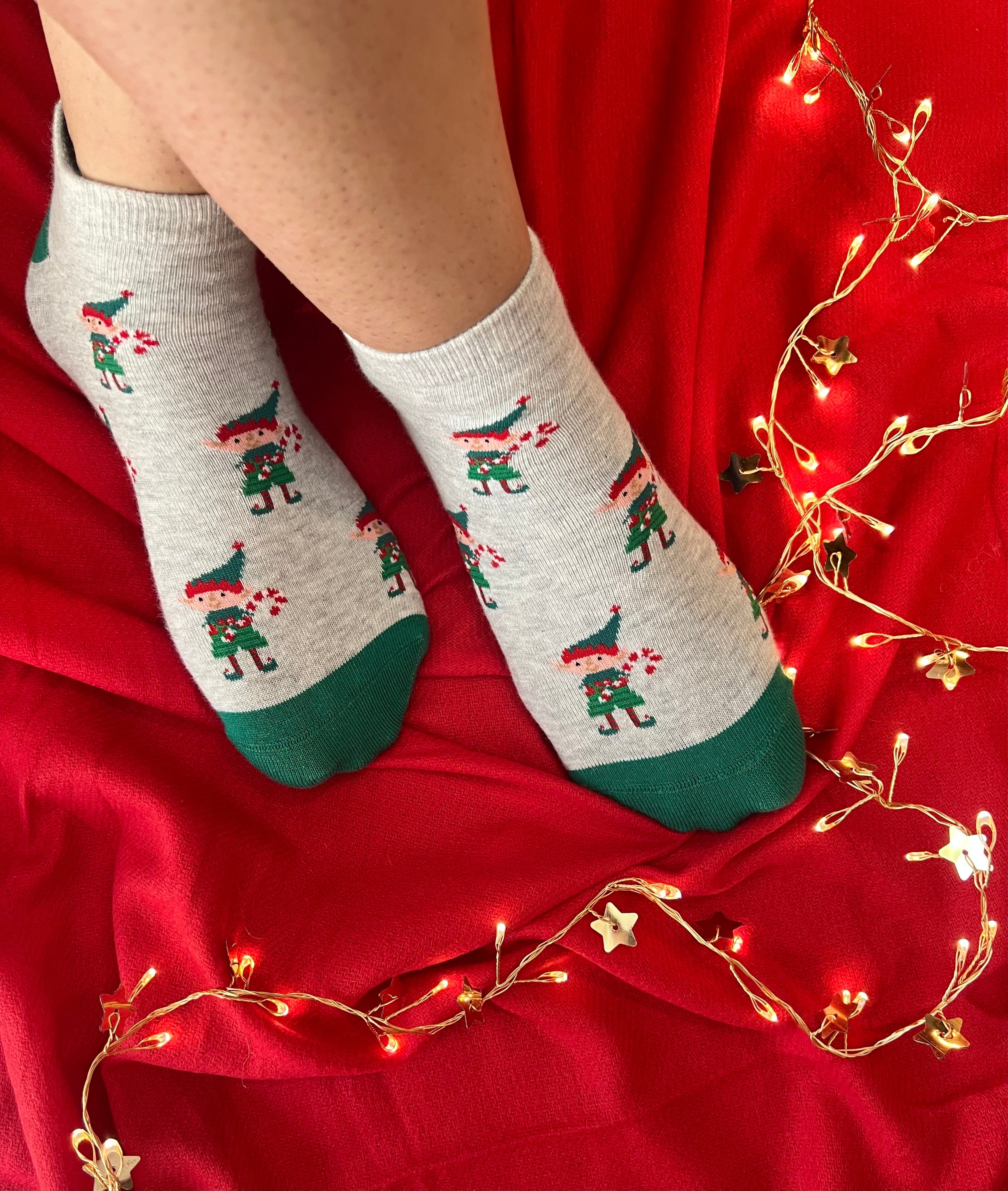 Candyland Elf Ankle Socks for Women