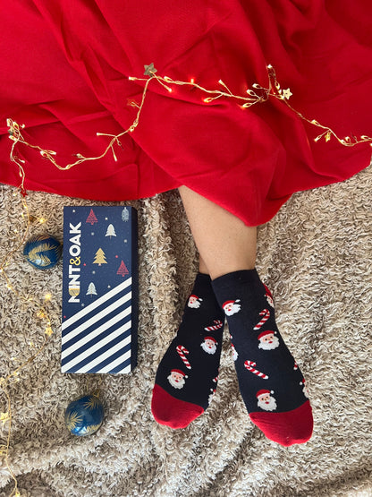 Santa’s Candy Delight Ankle Socks for Women