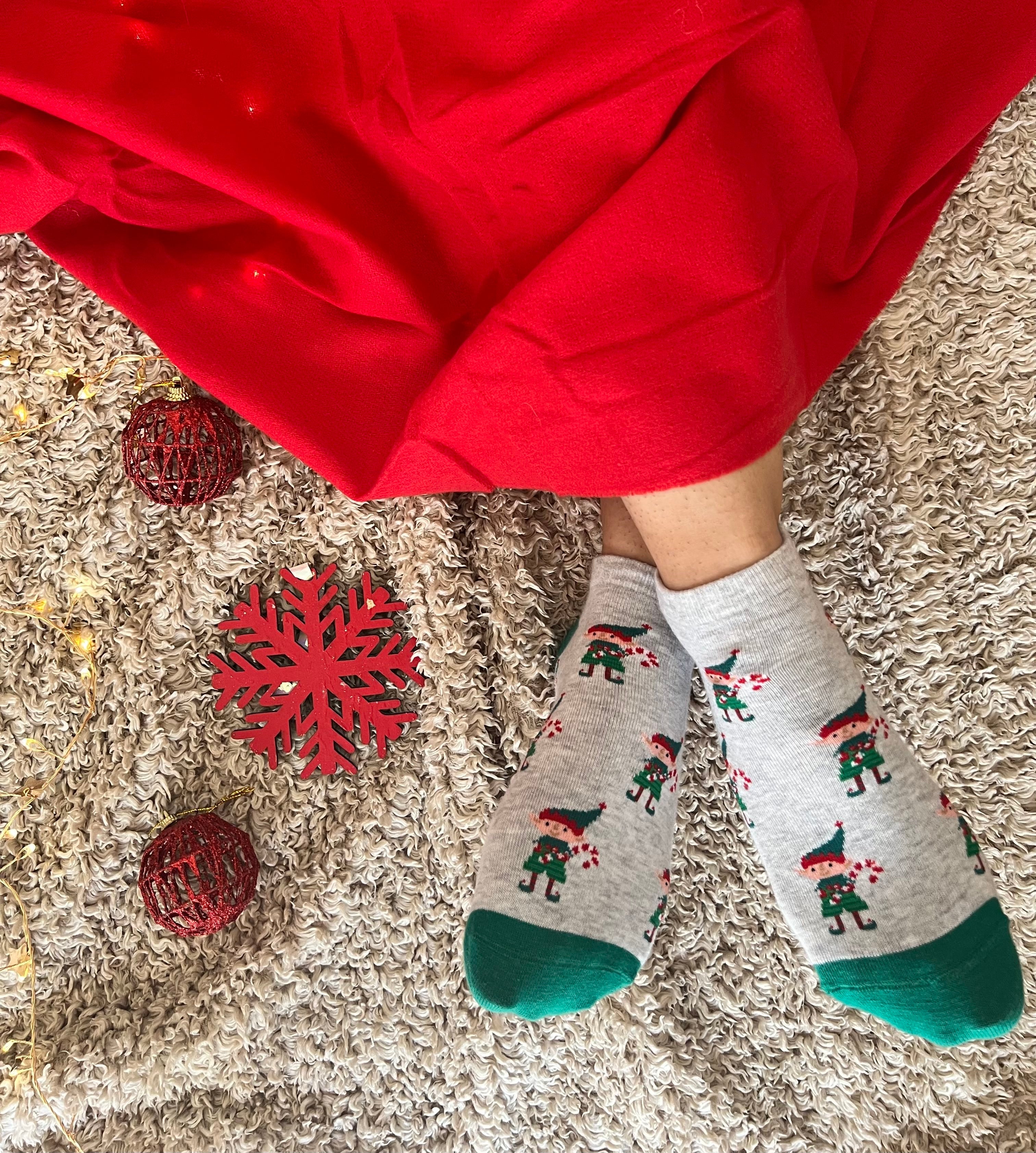 Candyland Elf Ankle Socks for Women