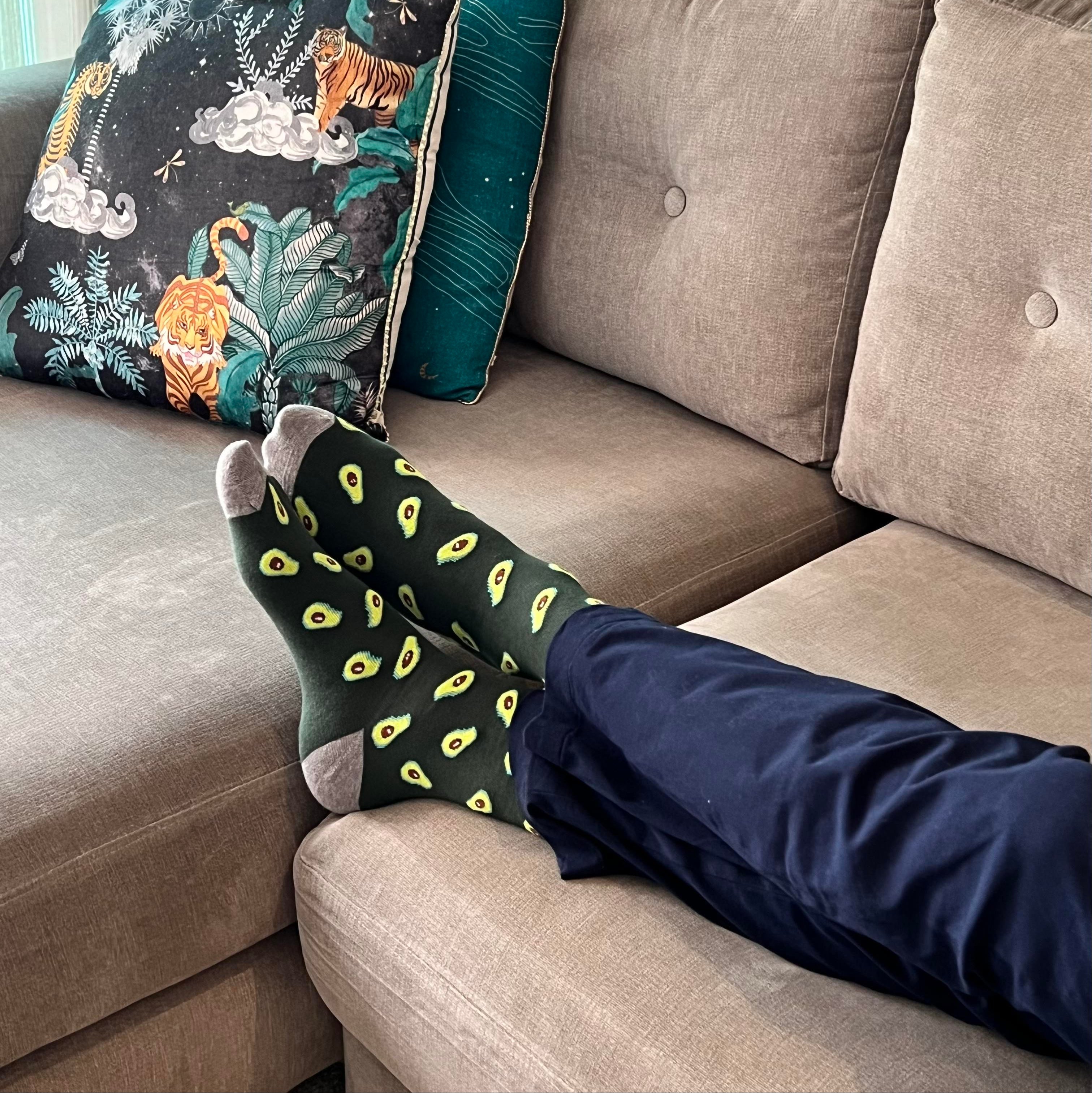 Nom Nom Toes Set-of-3 Crew Socks for Men