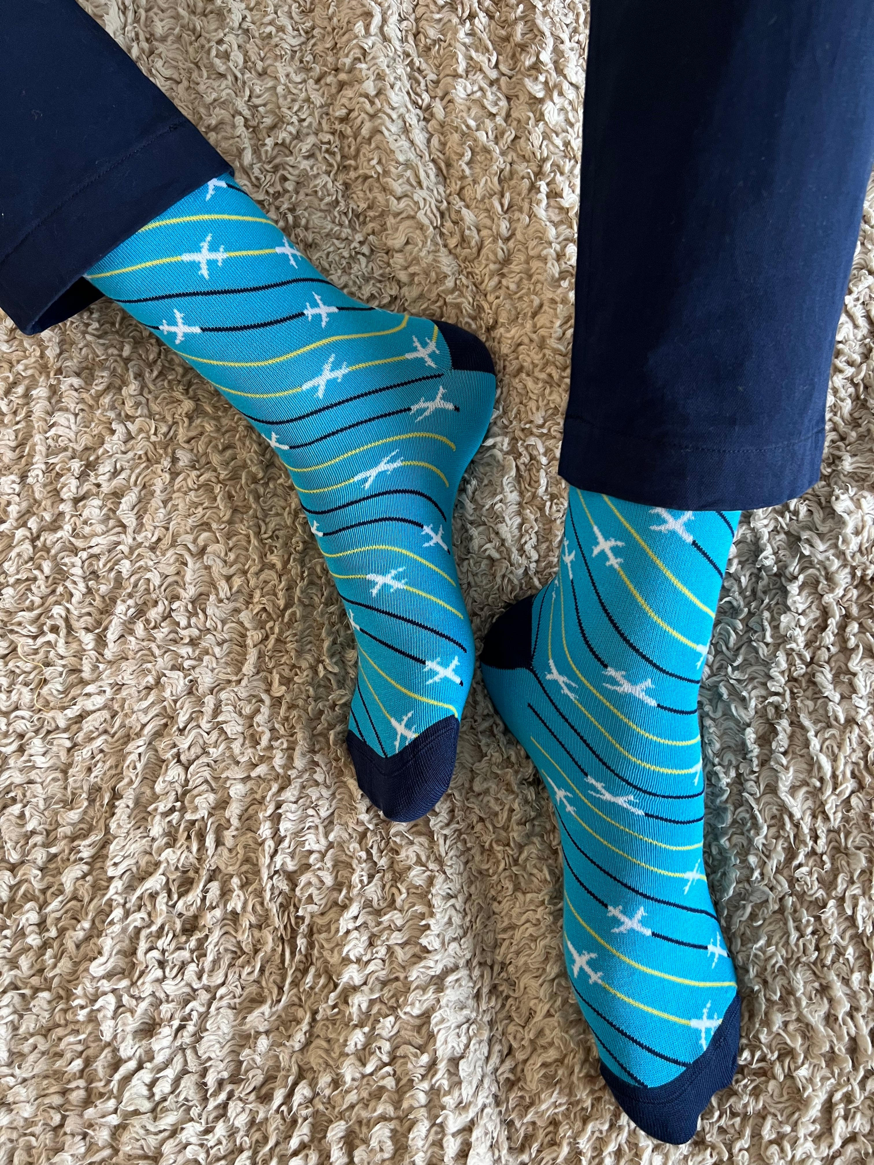 Sock-a-Doodle Set-of-3 Crew Socks for Men