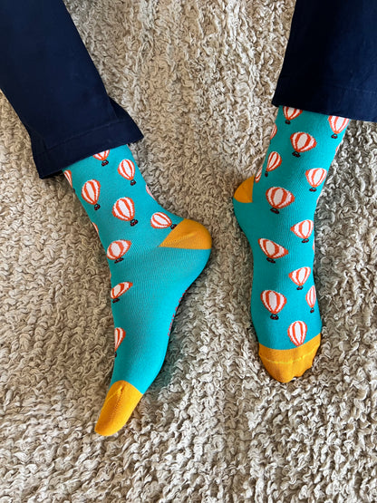 Hot Air Balloon Men's Crew Socks