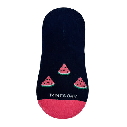 No-Show Loafer Socks for Men (One in a Melon)