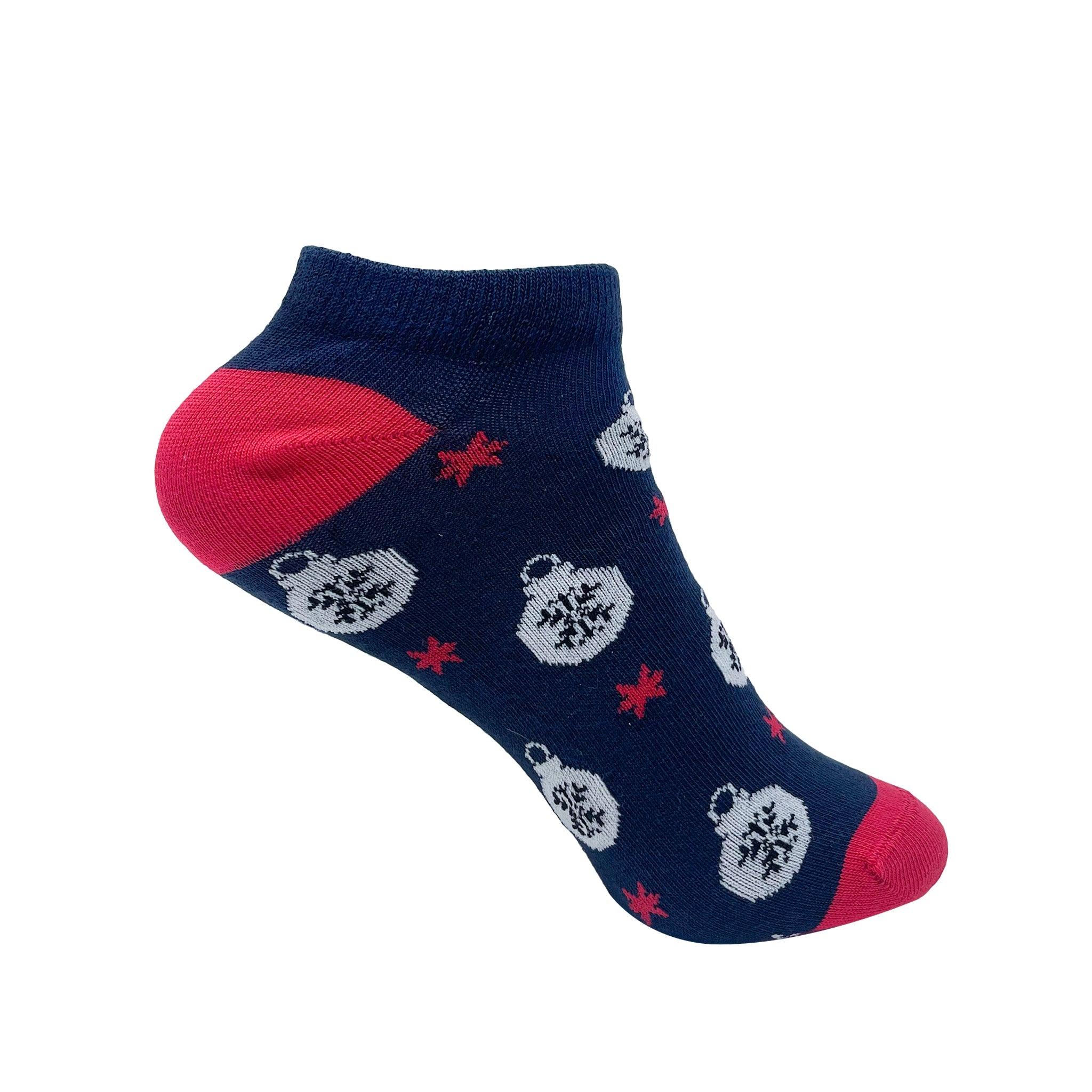 SnowflakeÂ Bauble Ankle Socks for Women
