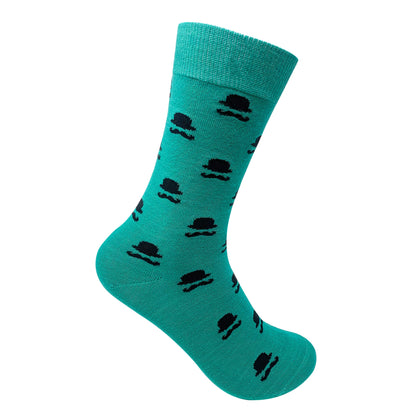Men & Moustache Men's Crew Socks - Green
