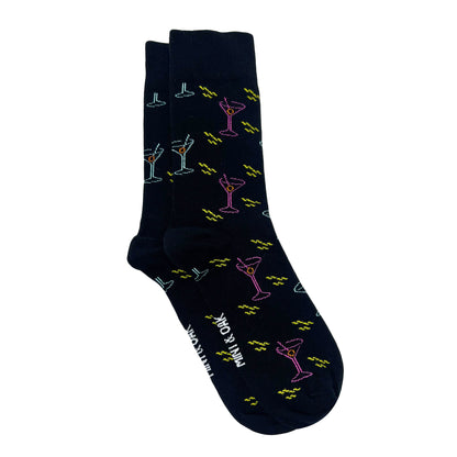 Martini Glass Men's Crew Socks