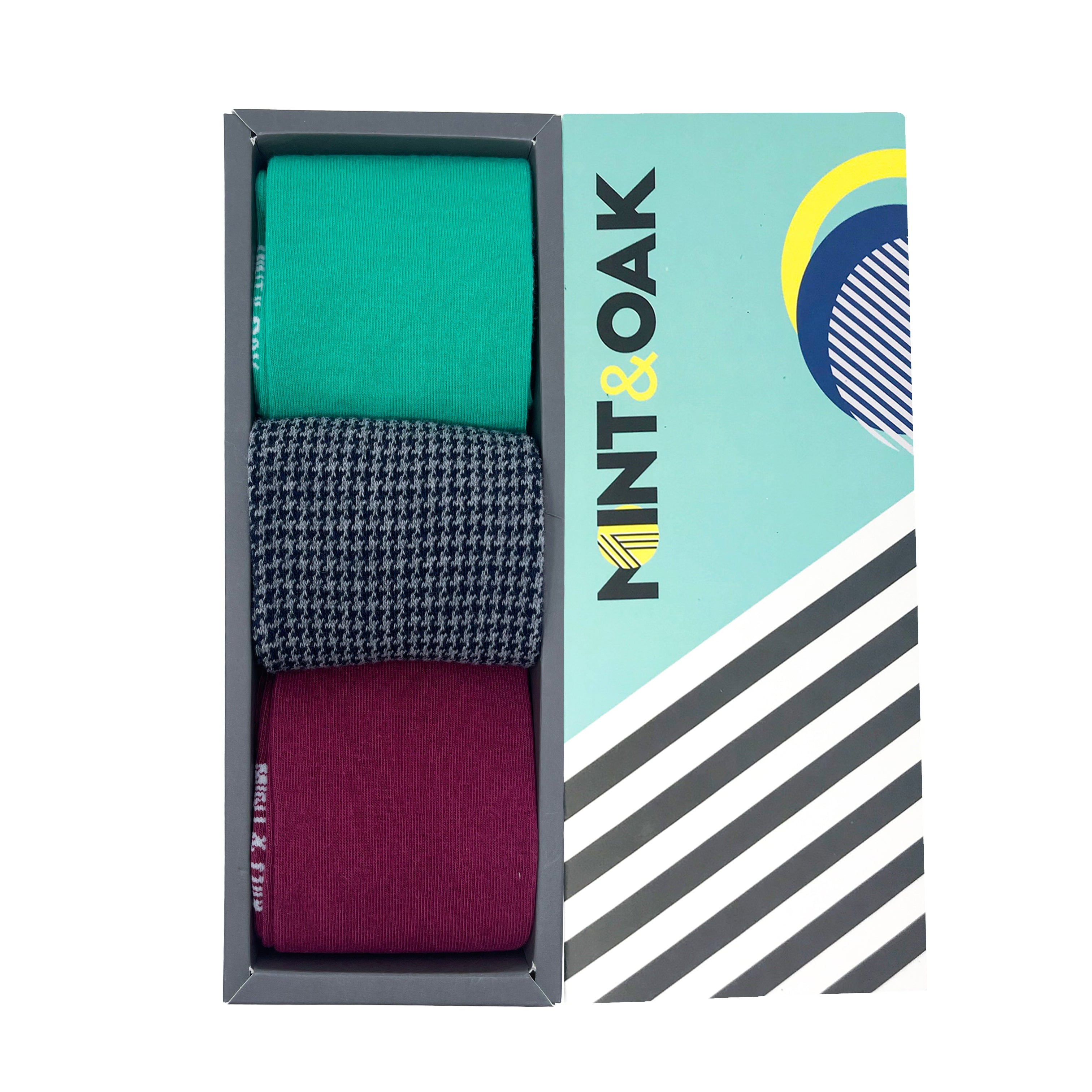 Executive Essentials Set-of-3 Crew Socks for Men