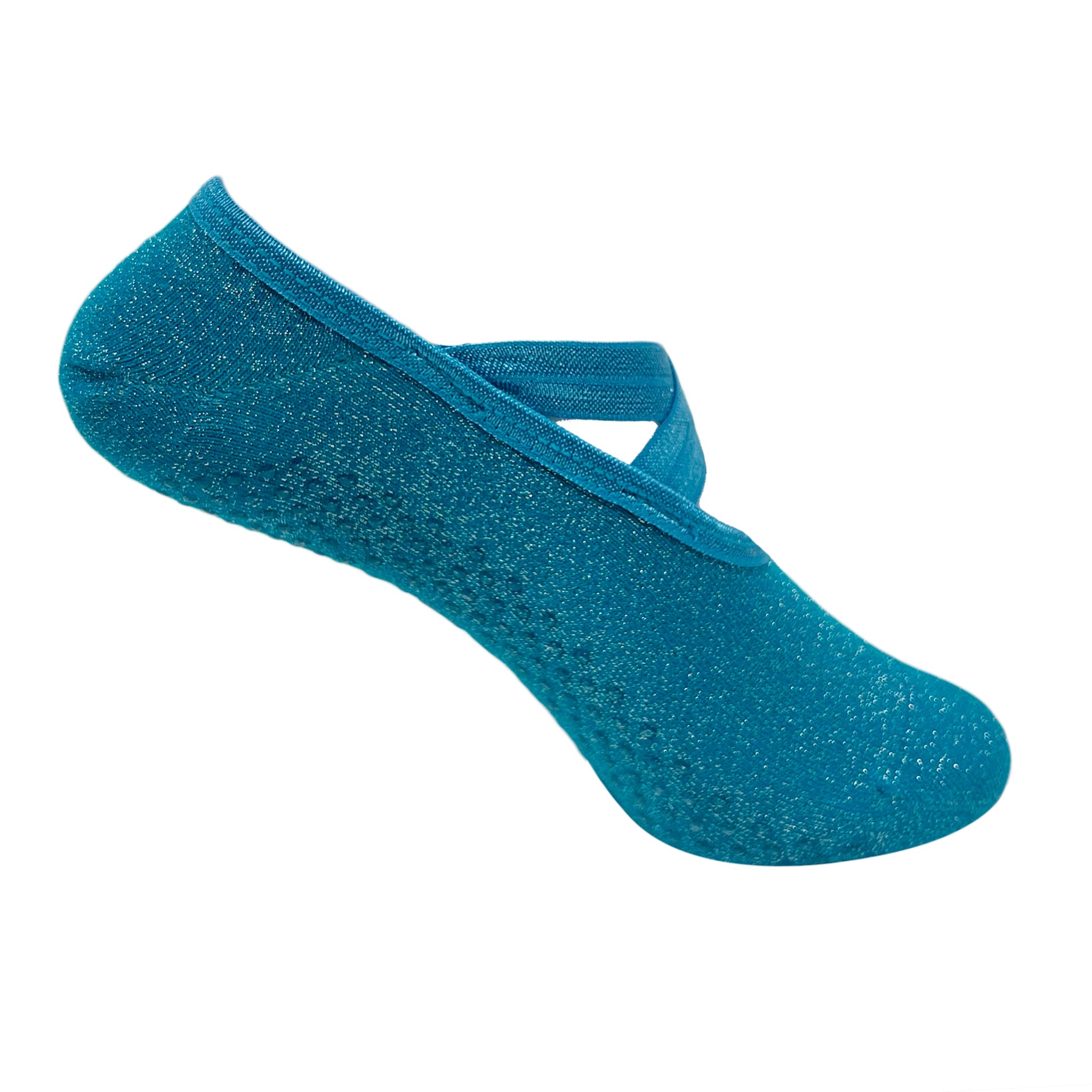 Yoga and Pilates Non-Slip Socks for Women - Shimmer Blue