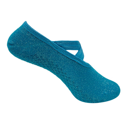 Yoga and Pilates Non-Slip Socks for Women - Shimmer Blue