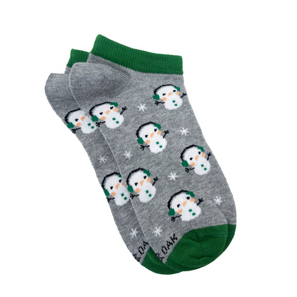 Groovy Snowman Ankle Socks for Women