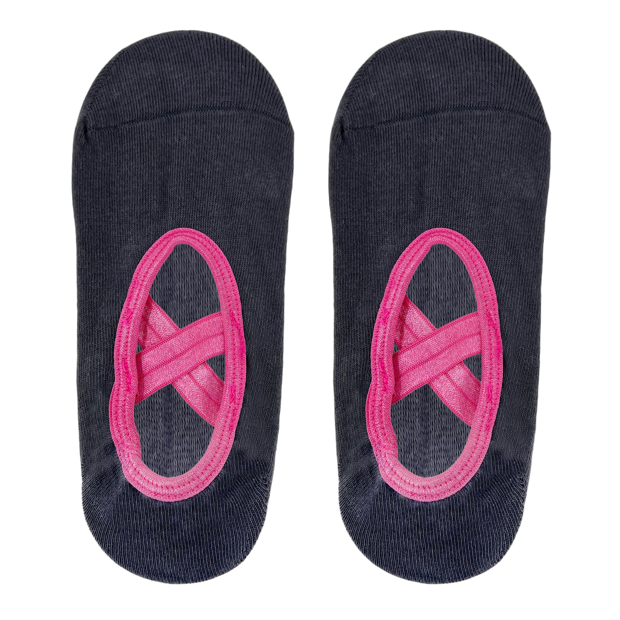 Yoga and Pilates Non-Slip Socks for Women - Charcoal Grey