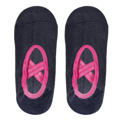 Yoga and Pilates Non-Slip Socks for Women - Charcoal Grey
