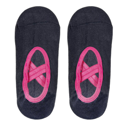 Yoga and Pilates Non-Slip Socks for Women - Charcoal Grey