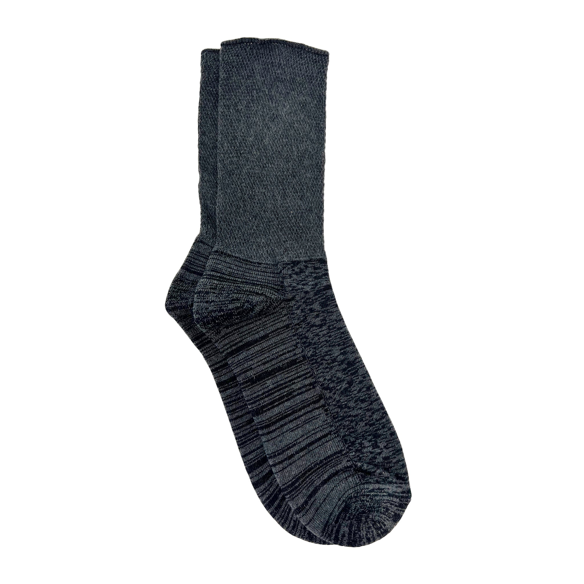 Diabetic Crew Length Unisex Socks for Men and Women - Grey