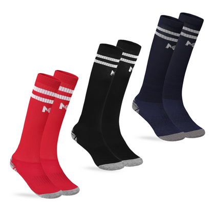 Kids Football Pack of 3 - (Red, Black & Navy Blue)