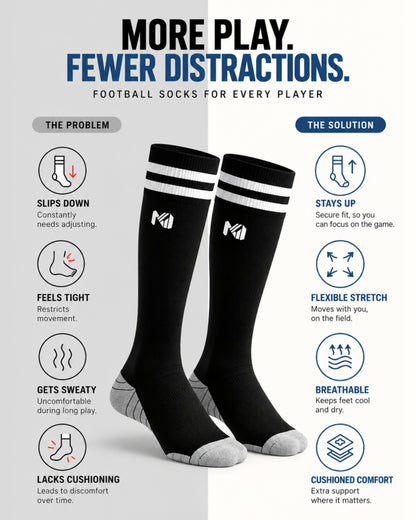 Kids Football Pack of 3 - (Black & White)