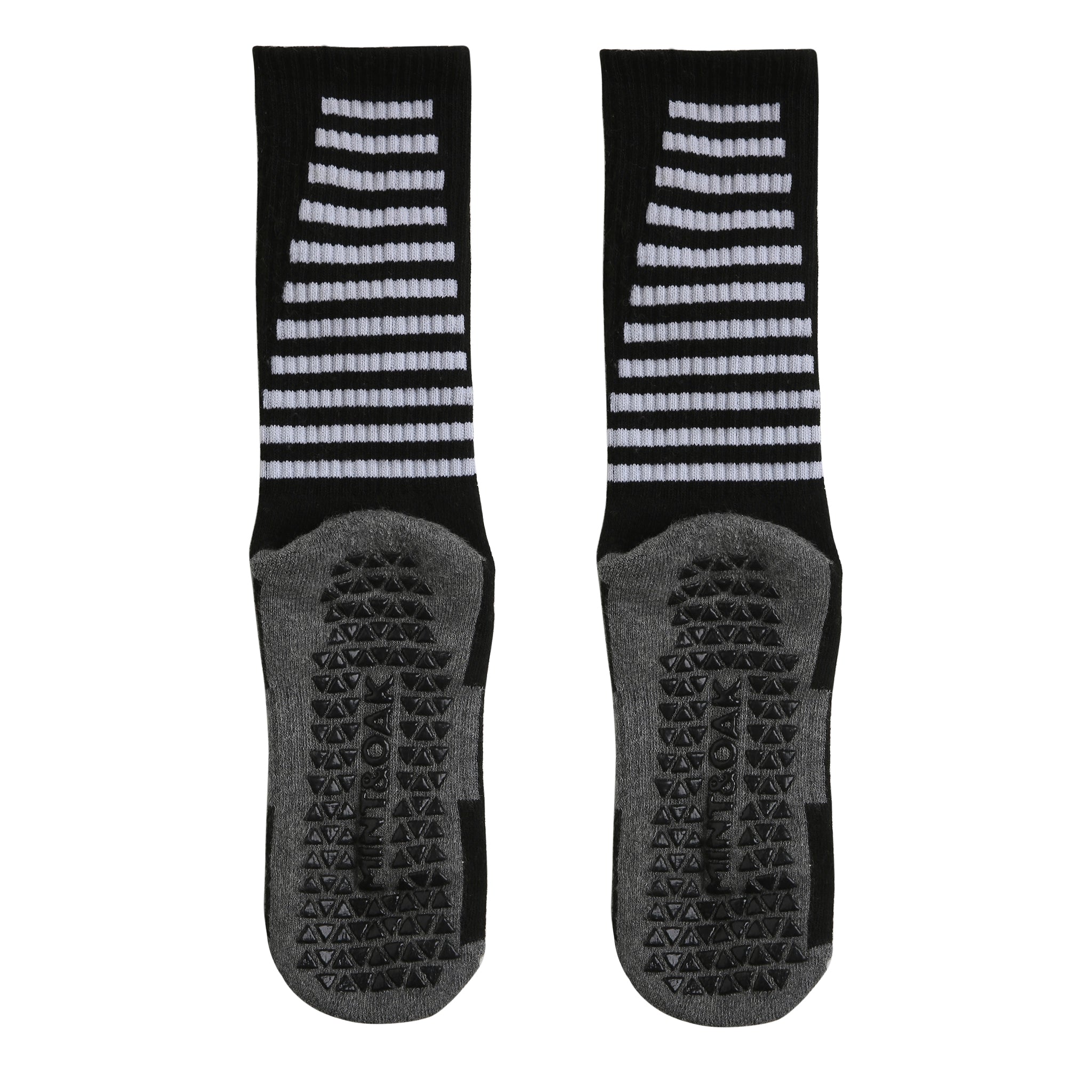 Grip Socks For Pickle, Paddle, Turf, Gym - Black