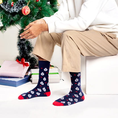Snowflake Bauble Men's Crew Socks
