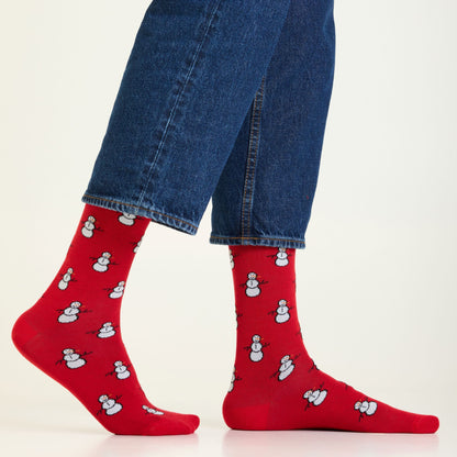 Mr. Snowman Men's Crew Socks