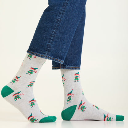 Candyland Elf Men's Crew Socks