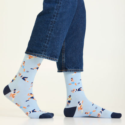 Football Icons Men's Crew Socks