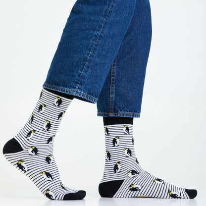 Cool as a Penguin Men's Crew Socks