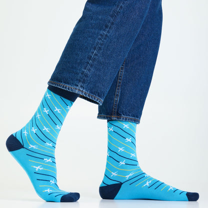 Jet Setter Men's Crew Socks