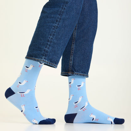 Toes in a Row Set-of-3 Crew Socks for Men