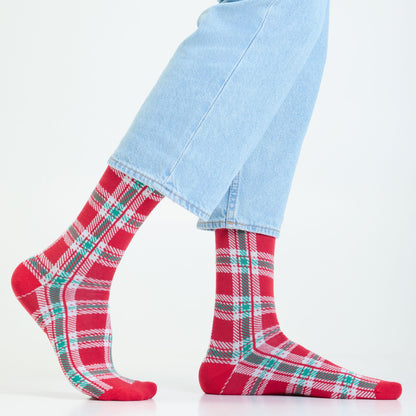 Plaid Up Men's Crew Socks