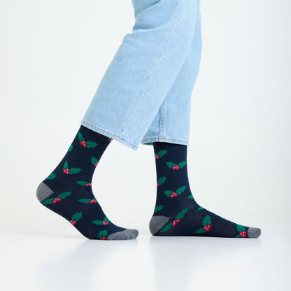 Santa’s Favourites Set-of-3 Crew Socks for Men