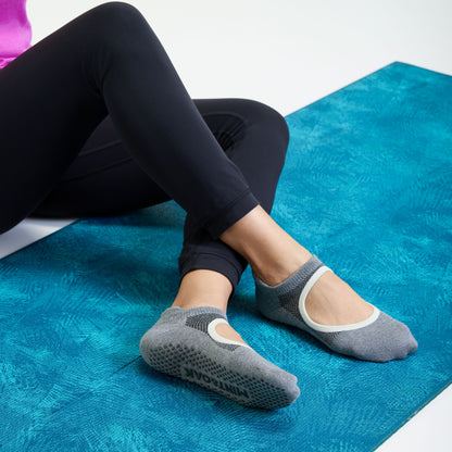 Yoga and Pilates Non-Slip Socks for Women - Grey