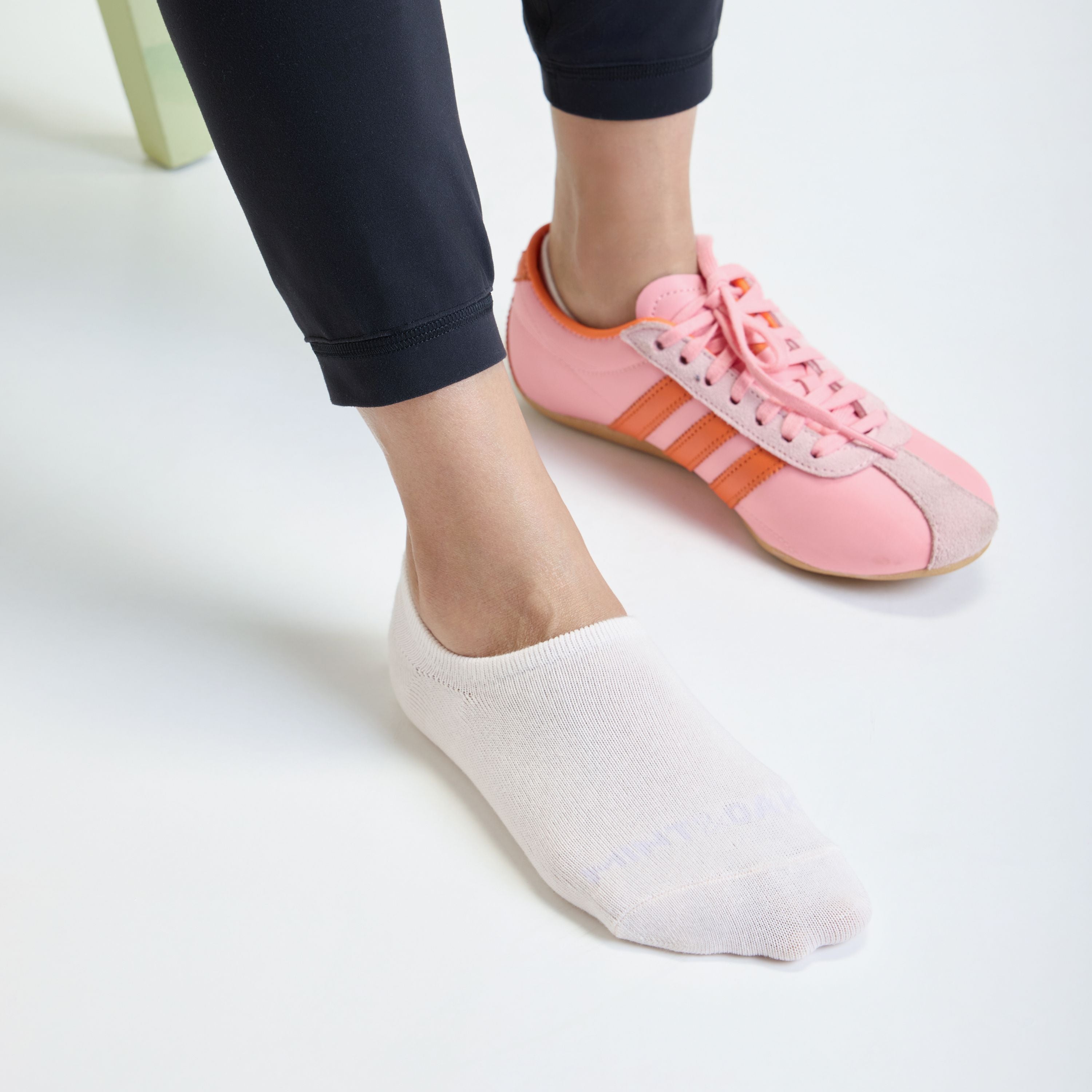 Sneaker No Show Combo For Women - Set of 3 (Black, Light Pink, Mint Green)