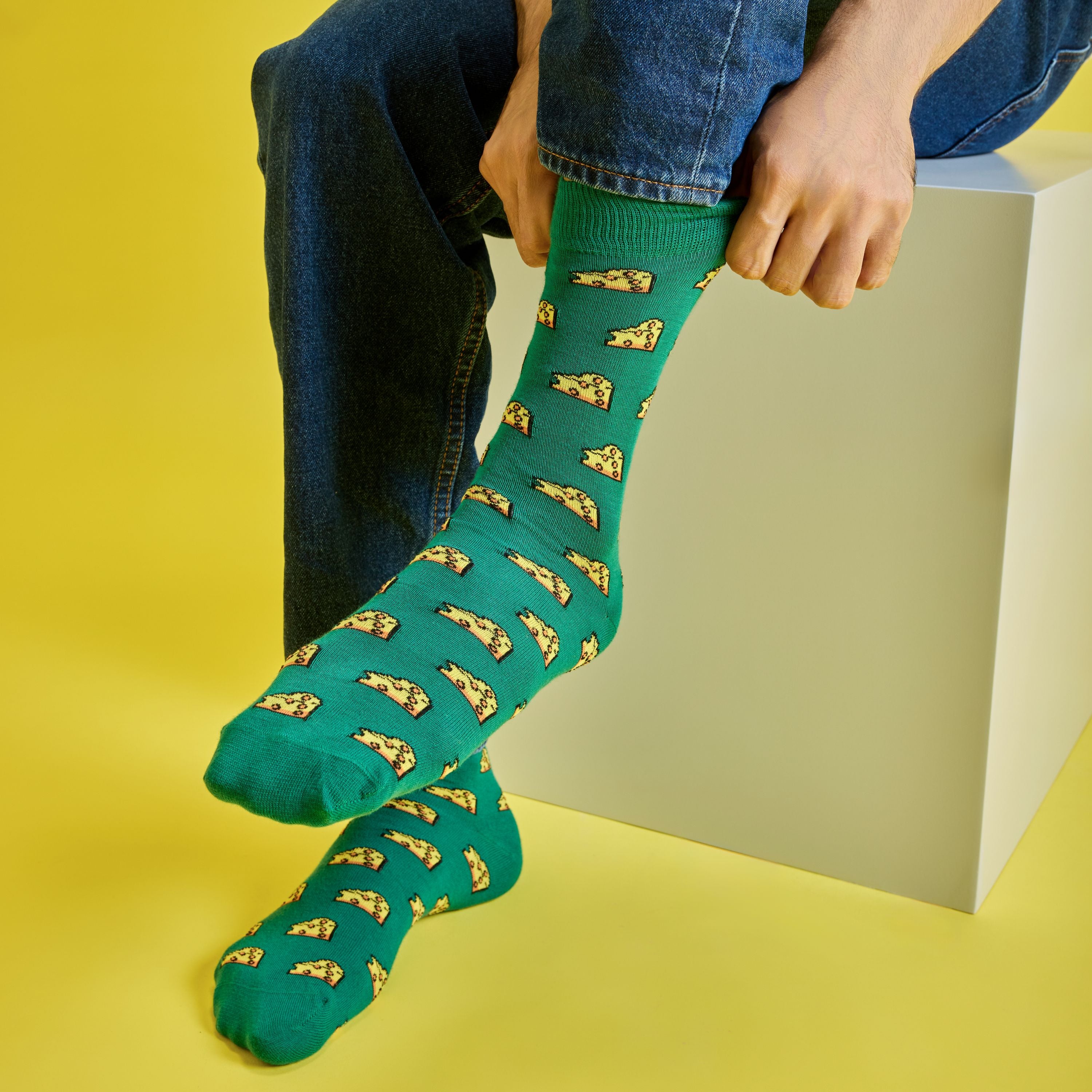 Say Cheese Men's Crew Socks