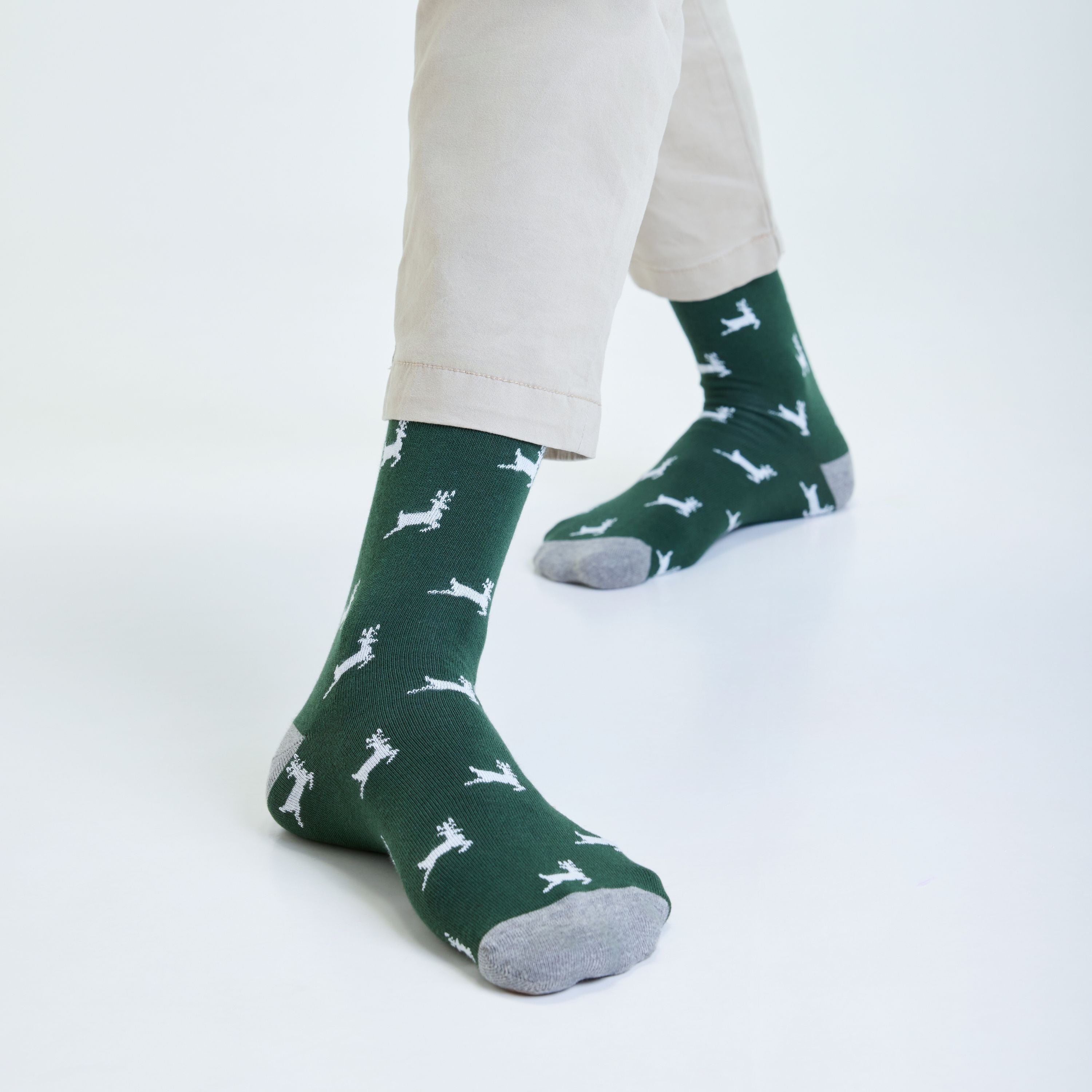 Green Dasher Men's Crew Socks