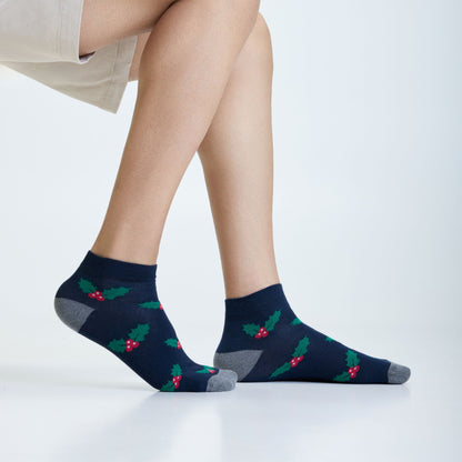 Christmas love Set-of-5 Ankle Socks for Men