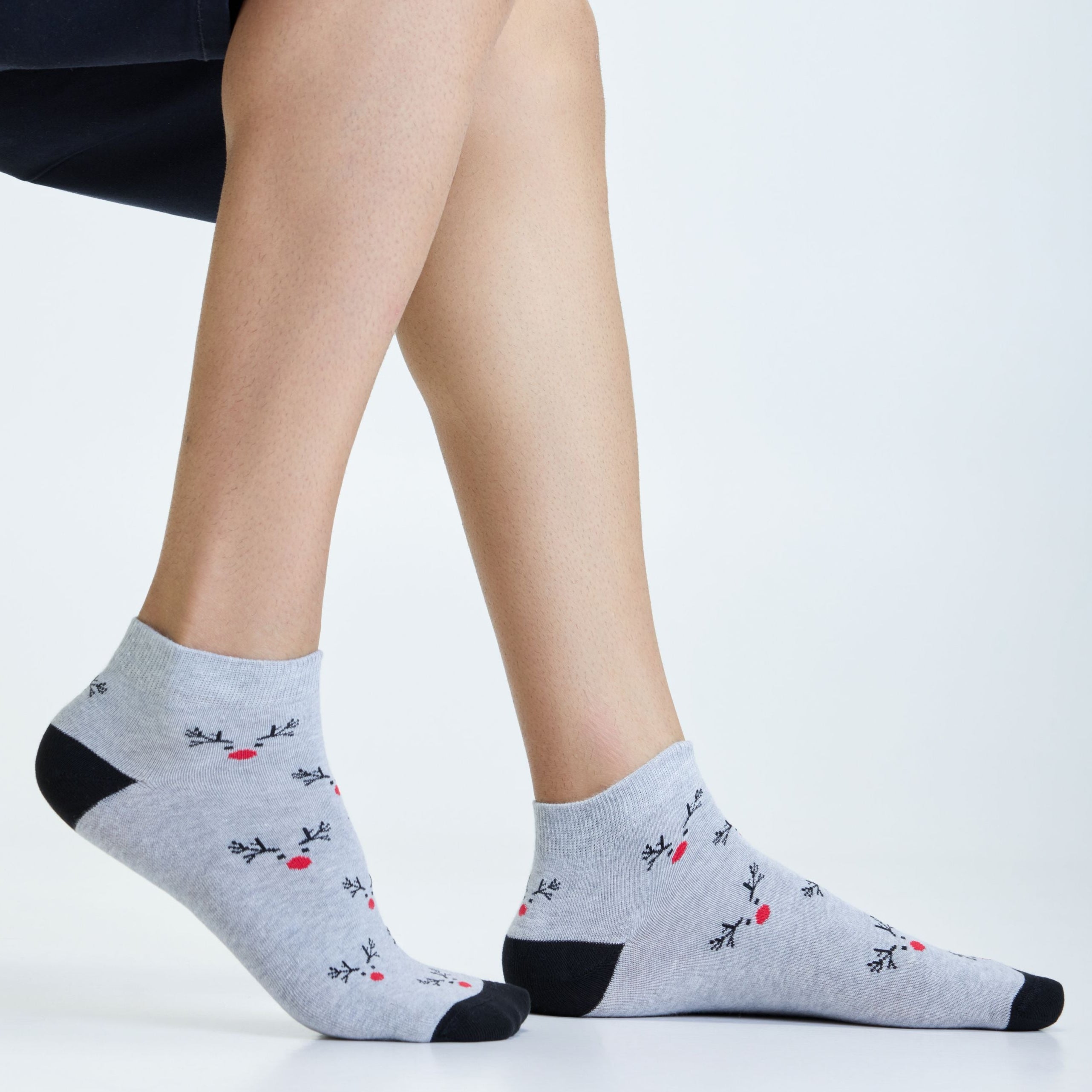 Red Nose Rudolph Men's Ankle Socks