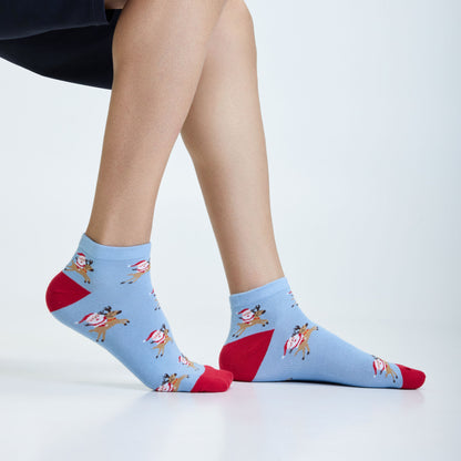 Holiday Hues Trio Set-of-5 Ankle Socks for Men