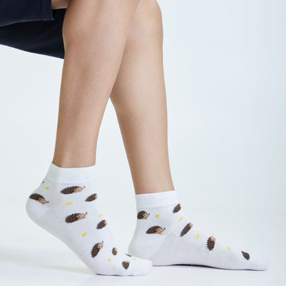 Animals Vibes Set-of-3 Ankle Socks for Men