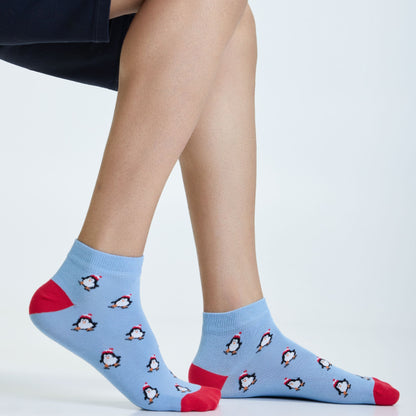 Magical Christmas Set-of-3 Ankle Socks for Men