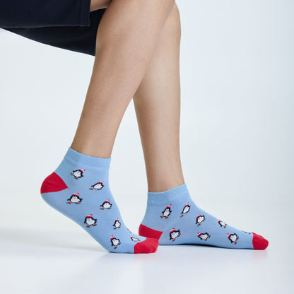 Christmas love Set-of-5 Ankle Socks for Men