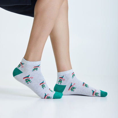 Holiday Hues Trio Set-of-5 Ankle Socks for Men