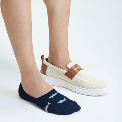 No-Show Loafer Socks for Men (Shark)